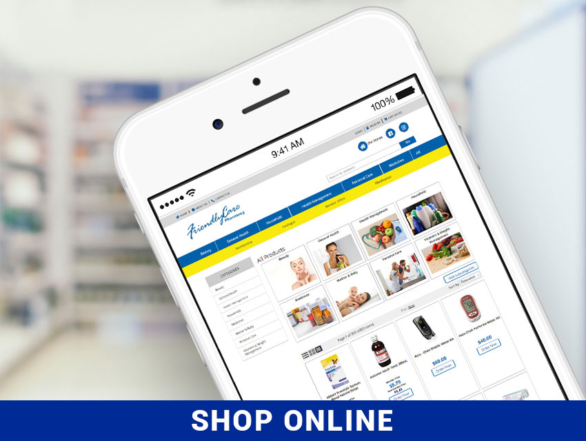 FriendlyCare Pharmacy Online Shop